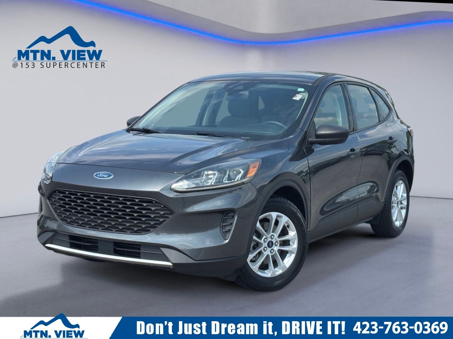 2020 Ford Escape S in Magnetic — front three-quarter view