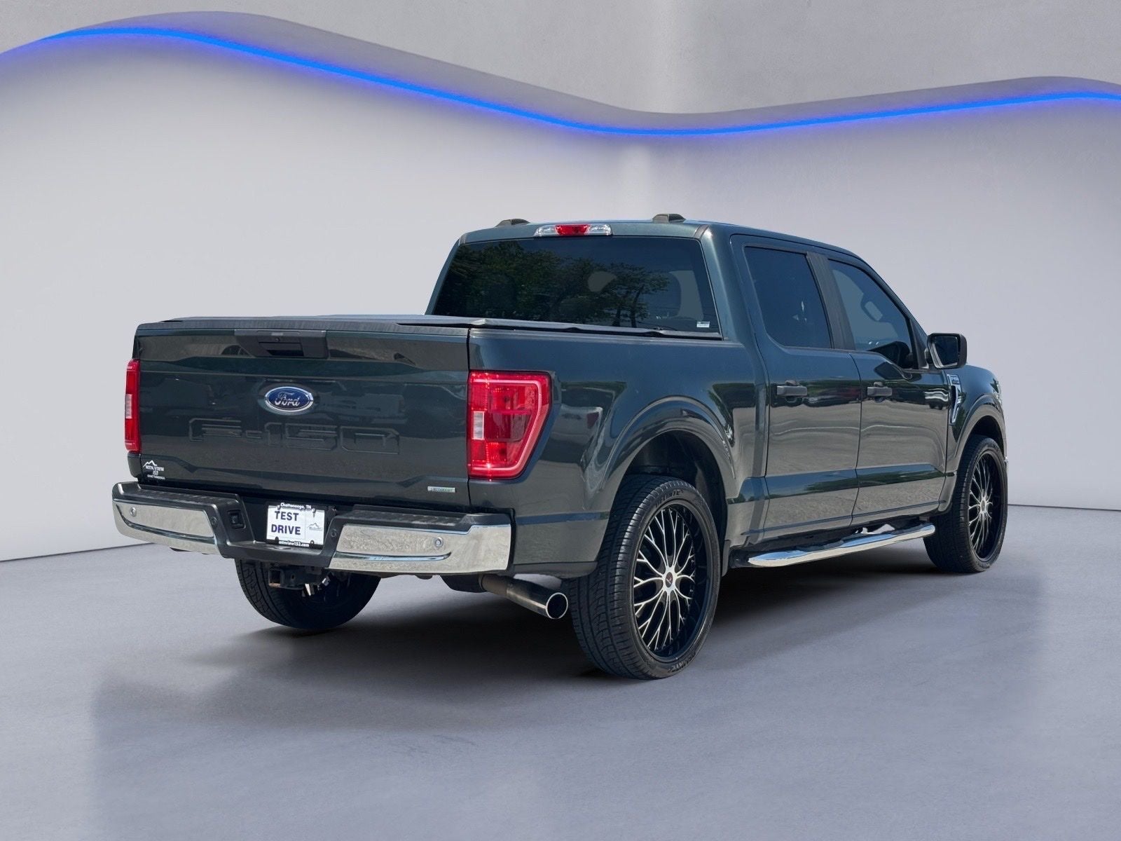 2021 Ford F-150 — rear three-quarter view