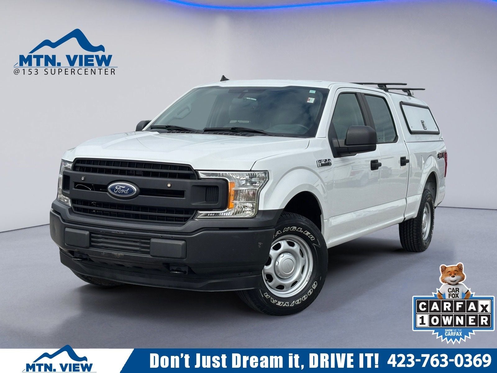 2020 Ford F-150 XL in Oxford White — front three-quarter view