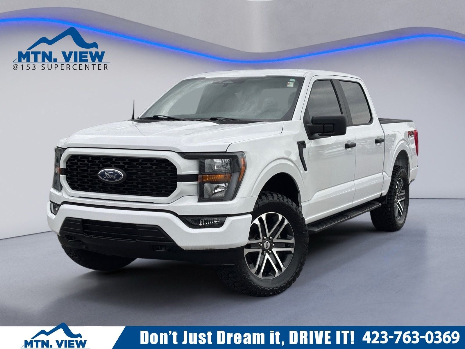 2023 Ford F-150 XL in Oxford White — front three-quarter view